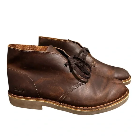 Clarks Originals Mens Desert Boots Size 9.5 M Brown Leather Boots Clarks Originals Desert Boots Men main image 3